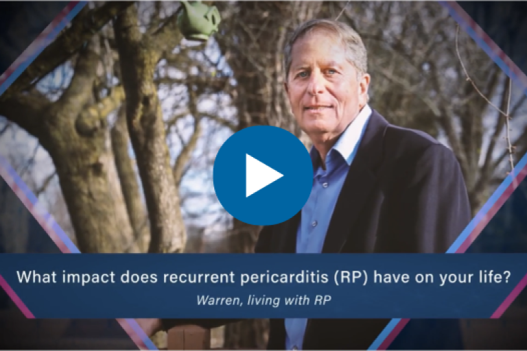 Warren, a patient with recurrence pericarditis, talks about the burden of recurrent pericarditis and how it affected his daily life