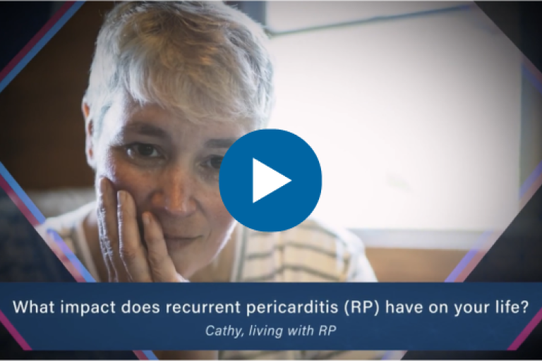 Cathy, a patient with recurrence pericarditis, talks about her burden with recurrent pericarditis and how it affected her daily life